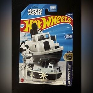 Disney Steamboat Hot Wheels HW Screen Time Mickey Mouse as Steamboat Willie